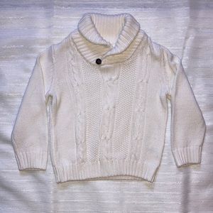 Boy’s cream knit sweater